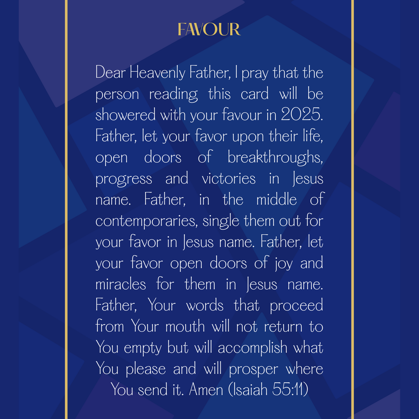 A Prayer For Favour in 2025