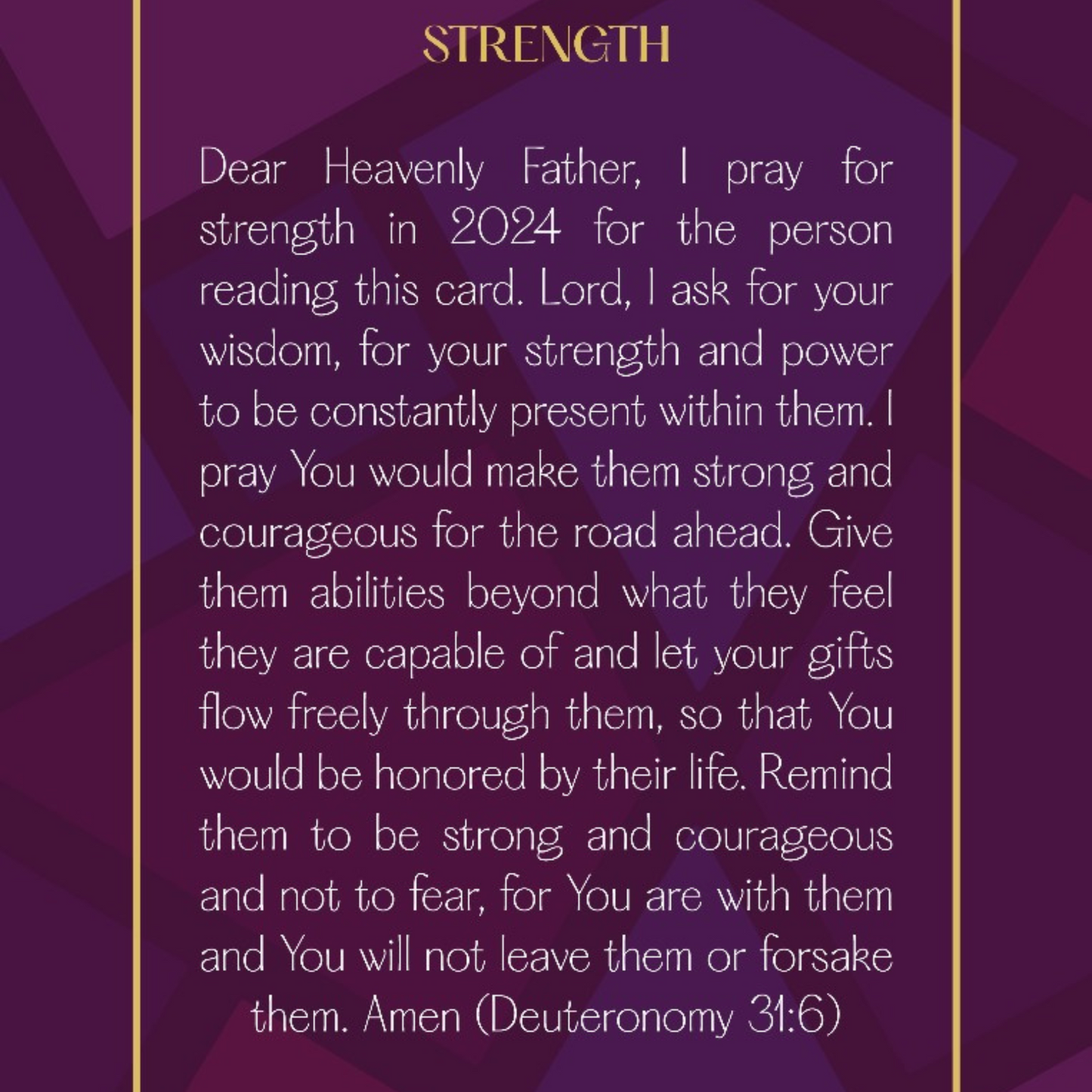 A Prayer For Strength In 2024