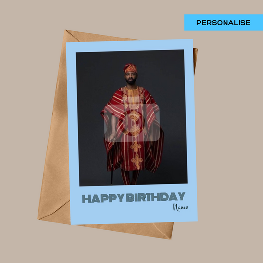 Personalised: Happy Birthday - Blue