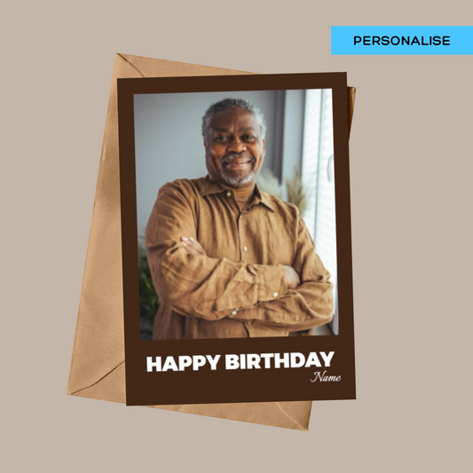 Personalised: Happy Birthday - Brown