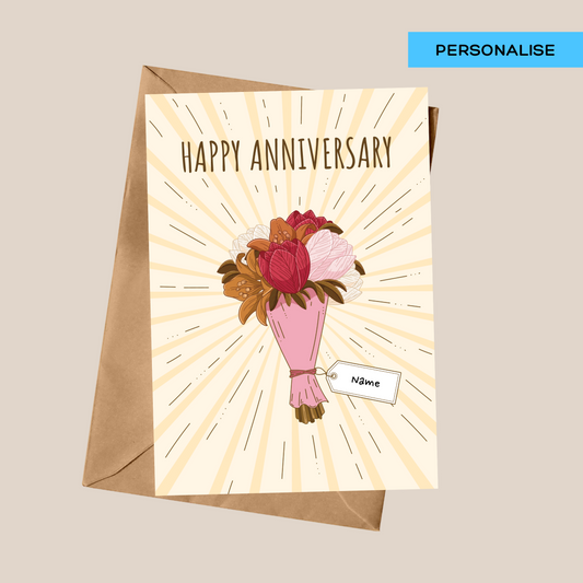 Personalised: Anniversary Bouquet