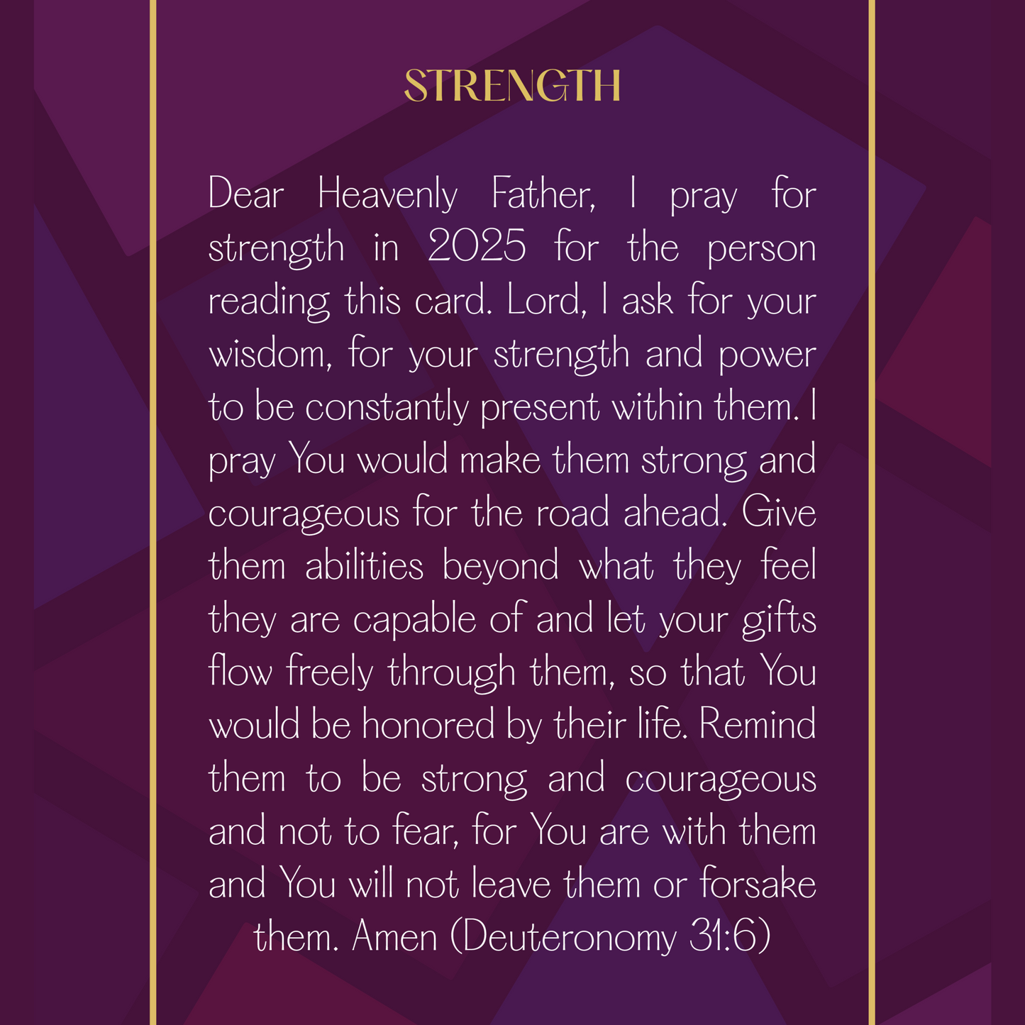 A Prayer For Strength In 2025