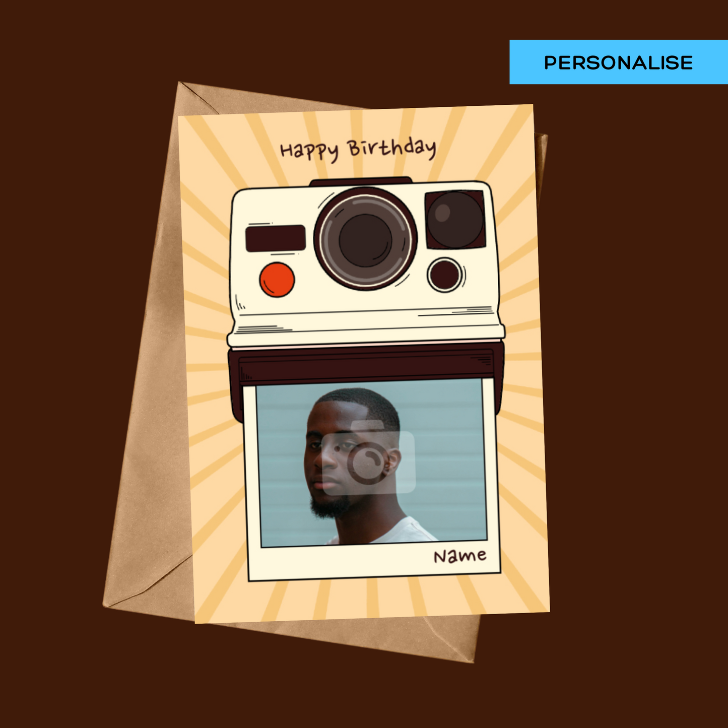 Personalised: Polaroid (Brown)