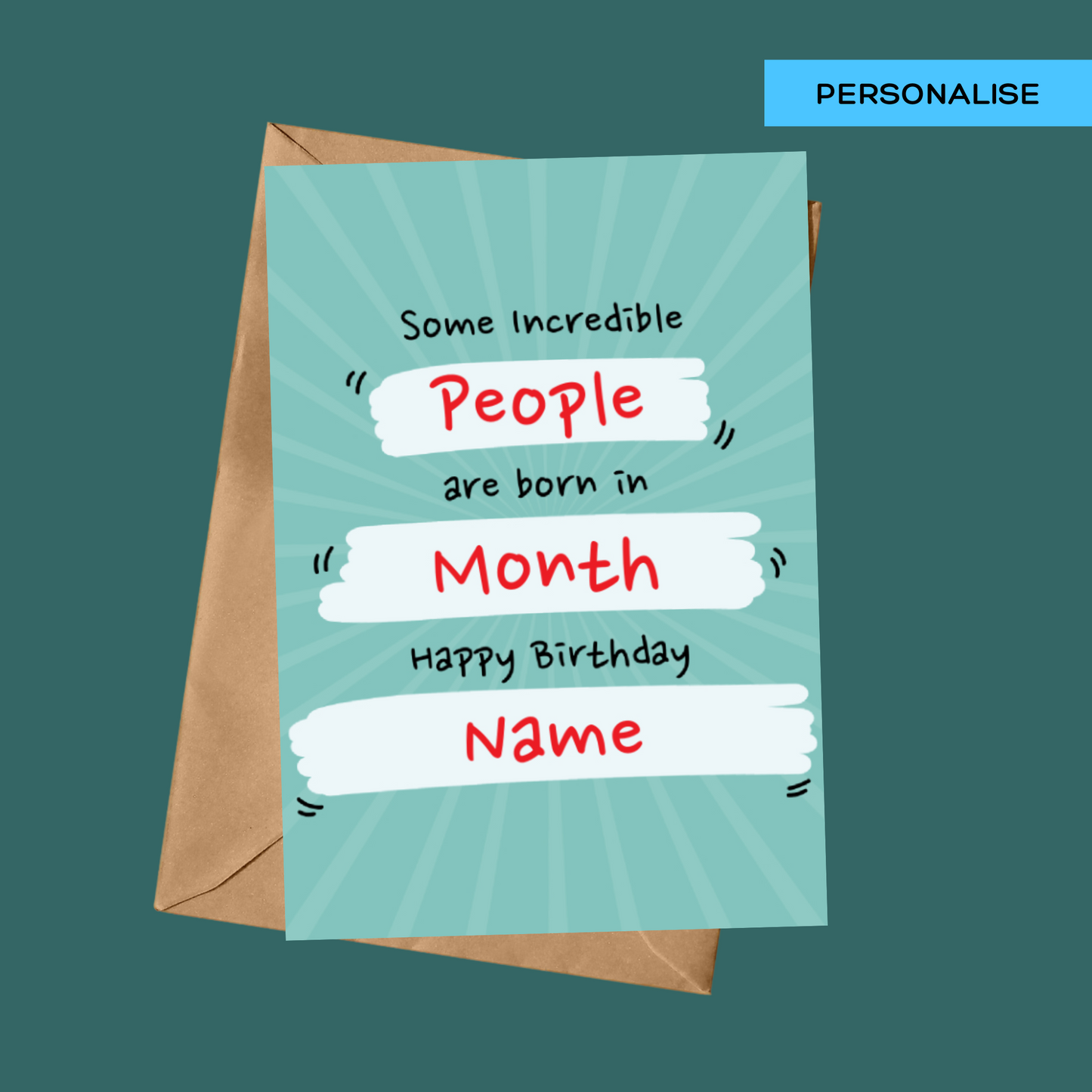 Personalised: Incredible People (Green)