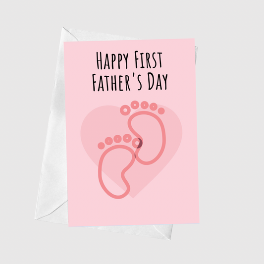 First Fathers Day - Pink