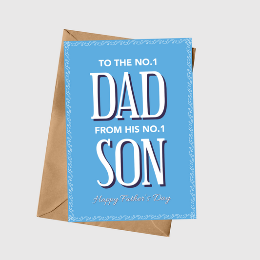 To The No.1 Dad From His No.1 Son
