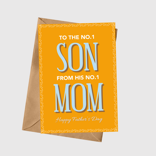 To The No.1 Son From His No.1 Mom