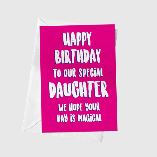 To  Our Special Daughter
