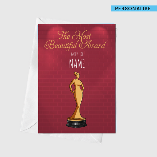 Personalised: Most Beautiful Award